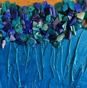 Acrylic painting with texture